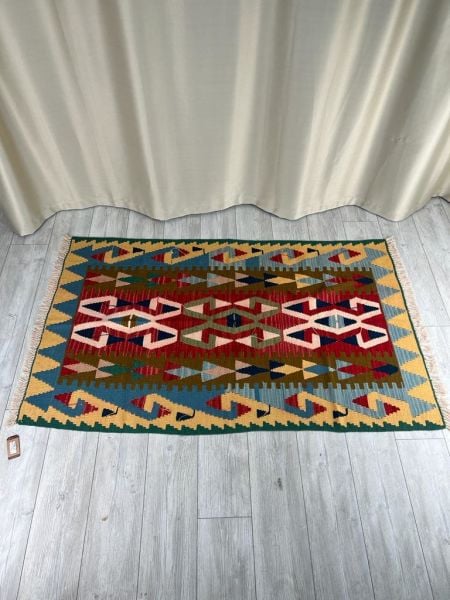 El Dokumasi Halı Kilim Yolluk Paspas Ölçü 174X104 Cm
