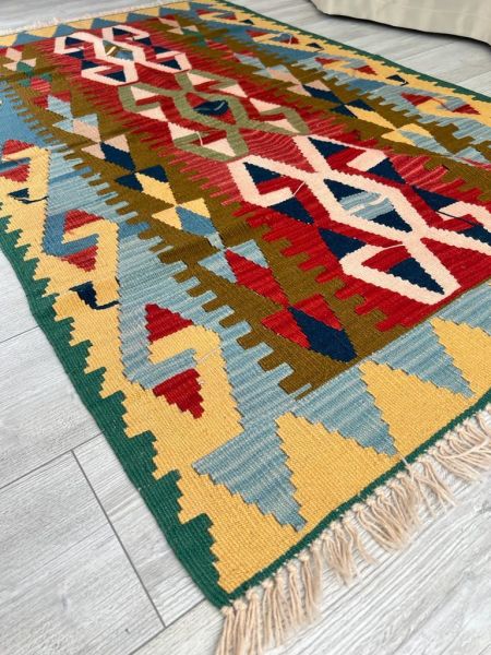 El Dokumasi Halı Kilim Yolluk Paspas Ölçü 174X104 Cm