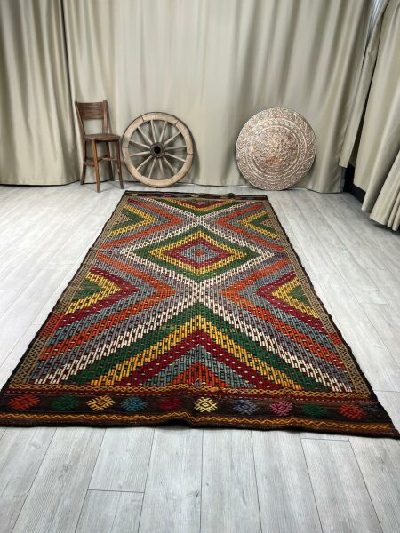 El Dokumasi Halı Kilim Yolluk Paspas Ölçü 348X166 Cm