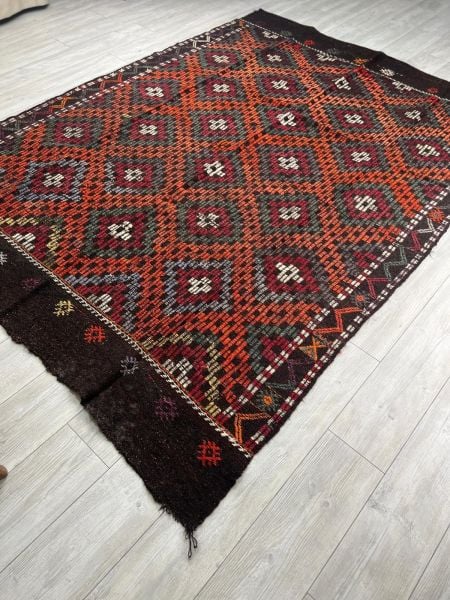 El Dokumasi Halı Kilim Yolluk Paspas Ölçü 275X203 Cm