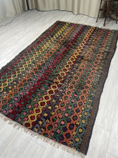 El Dokumasi Halı Kilim Yolluk Paspas Ölçü 295X182 Cm