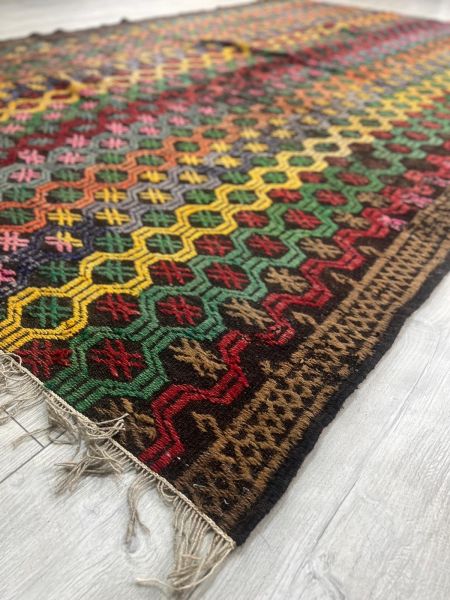 El Dokumasi Halı Kilim Yolluk Paspas Ölçü 295X182 Cm