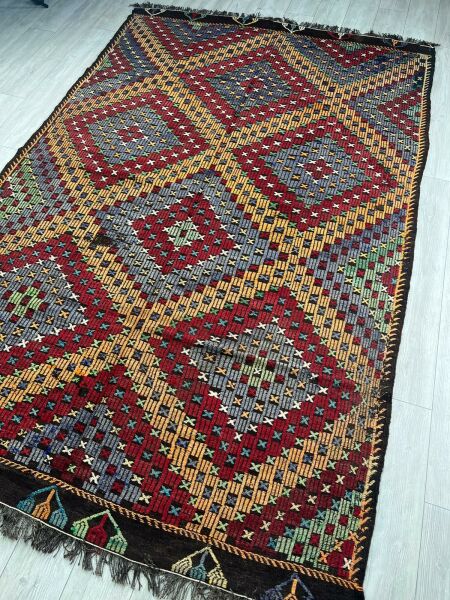 El Dokumasi Halı Kilim Yolluk Paspas Ölçü 310X200 Cm