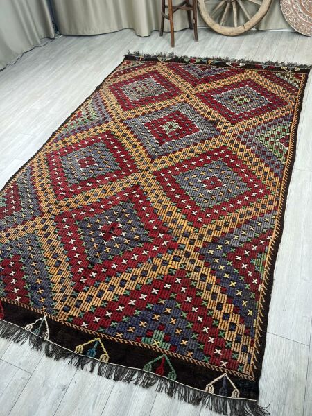 El Dokumasi Halı Kilim Yolluk Paspas Ölçü 310X200 Cm
