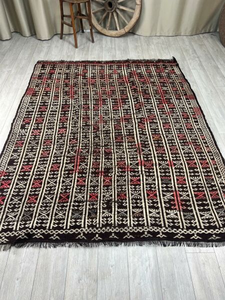El Dokumasi Halı Kilim Yolluk Paspas Ölçü 250X202 Cm