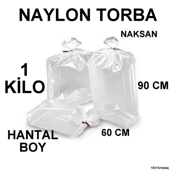 Naylon Torba 60X90 Cm Bakkaliye Torbası 1 Kilo Naksan