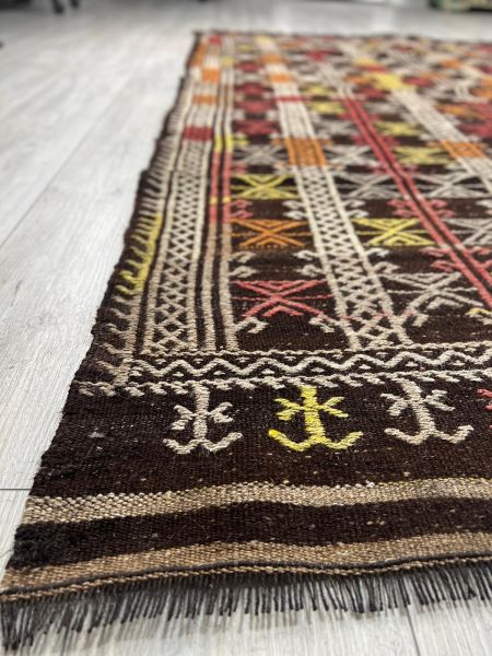 El Dokumasi Halı Kilim Yolluk Paspas Ölçü 254X195,5 Cm