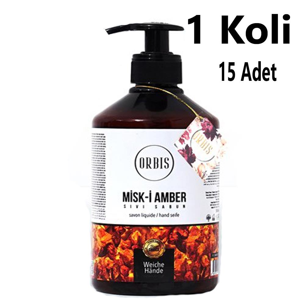 Sivi El Sabun 500 Ml Misk-İ Amber Orbis 15 Adet 1 Koli
