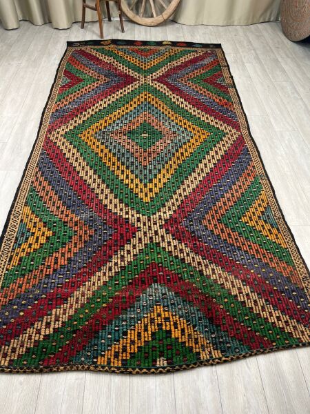 El Dokumasi Halı Kilim Yolluk Paspas Ölçü 353X178 Cm
