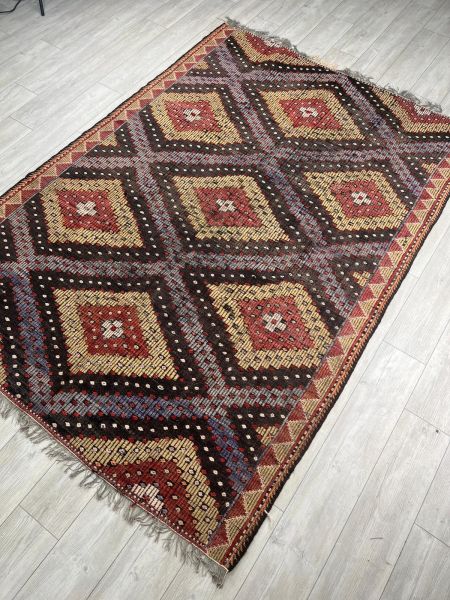 El Dokumasi Halı Kilim Yolluk Paspas Ölçü 263X184 Cm