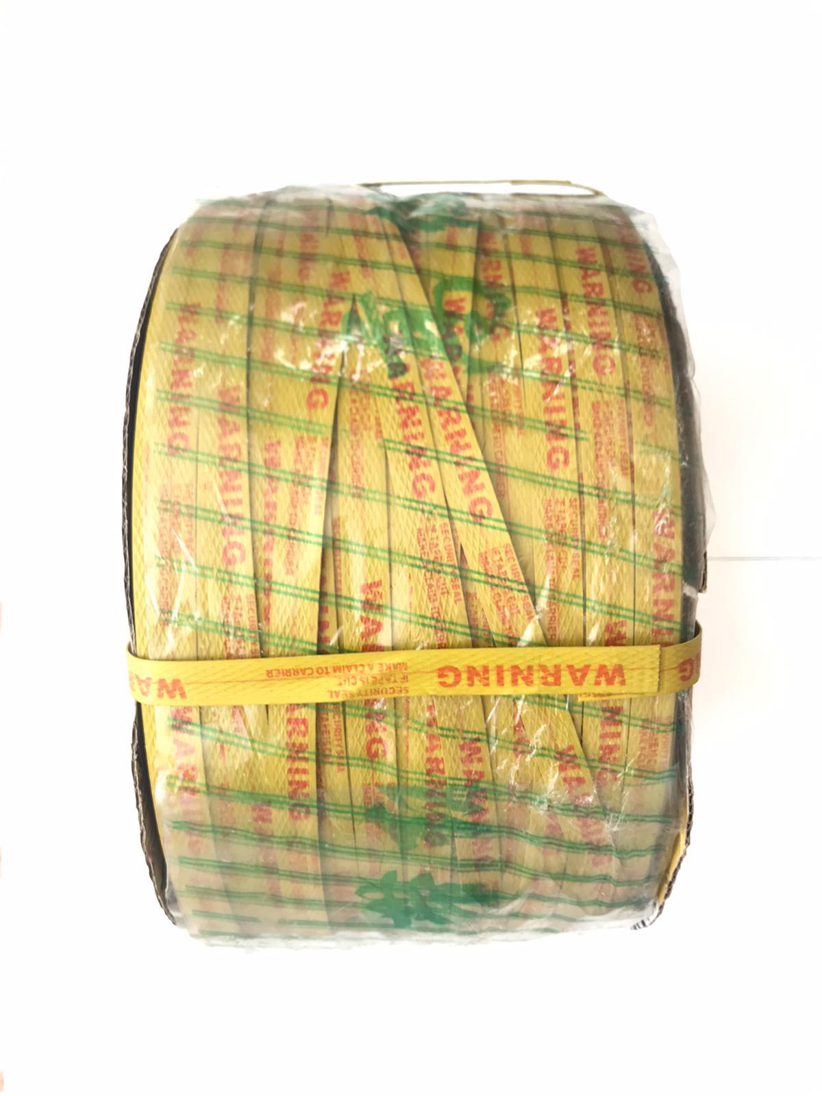 Polyester Çember 14 Mm Kalinlik 450 Metre Uzunluk Sari