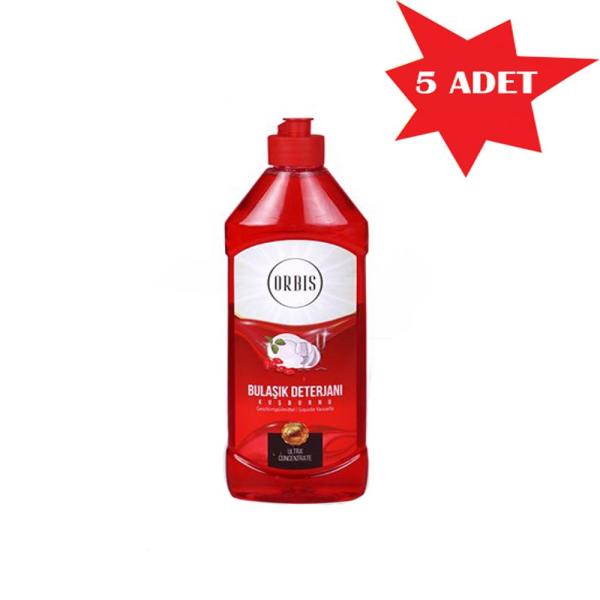 Bulaşik Deterjani 750 Ml Kuşburnu Orbis 5 Adet