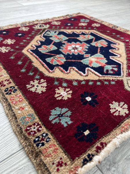 El Dokumasi Halı Kilim Yolluk Paspas Ölçü 56X56 Cm