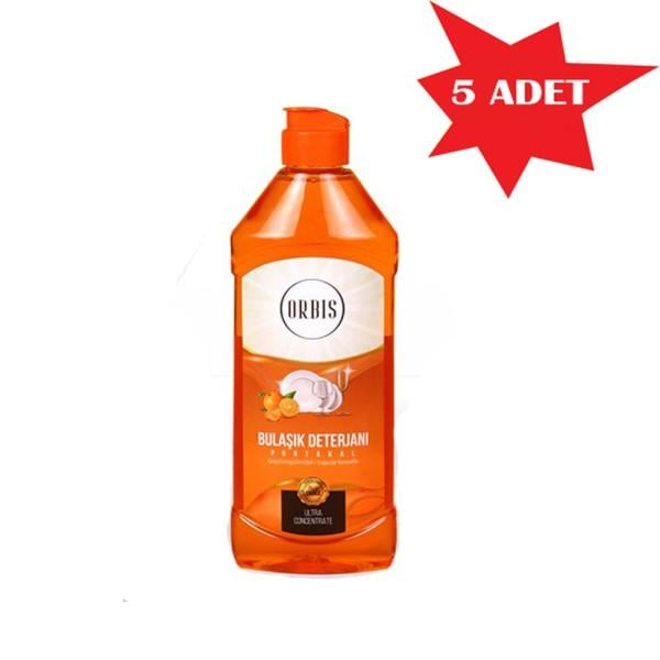 Bulaşik Deterjani 500 Ml Portakal Orbis 5 Adet