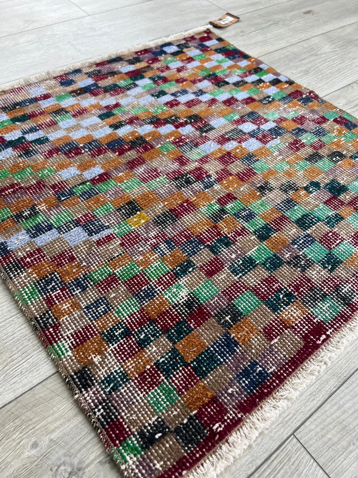El Dokumasi Halı Kilim Yolluk Paspas Ölçü 75X68 Cm