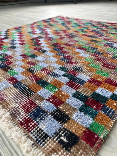 El Dokumasi Halı Kilim Yolluk Paspas Ölçü 75X68 Cm