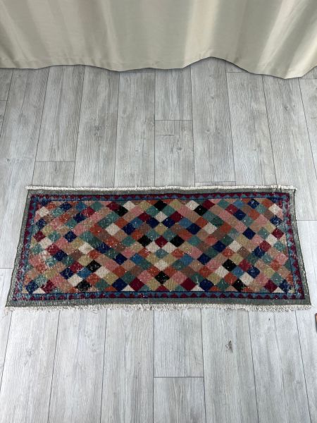 El Dokumasi Halı Kilim Yolluk Paspas Ölçü 127X57 Cm