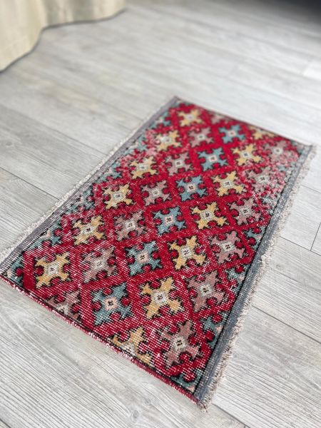 El Dokumasi Halı Kilim Yolluk Paspas Ölçü 78X49 Cm