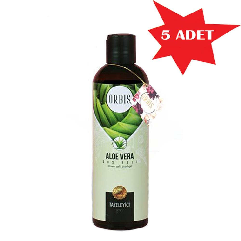 Duş Jeli 400 Ml Aloa Vera Orbis 5 Adet