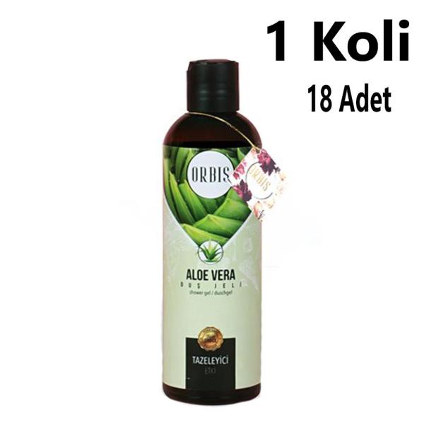 Duş Jeli 400 Ml Aloa Vera Orbis 18 Adet 1 Koli