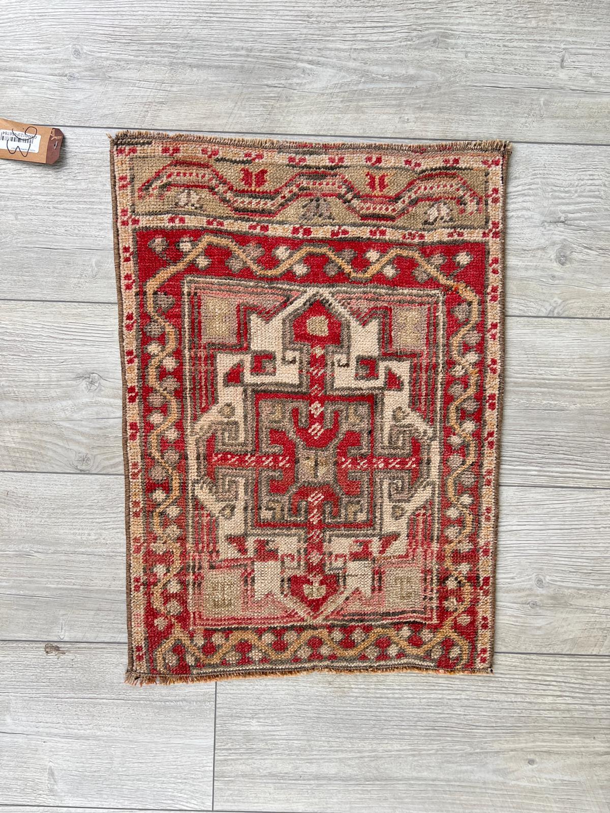 El Dokumasi Halı Kilim Yolluk Paspas Ölçü 61X44 Cm