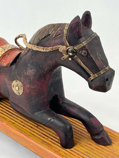 Masa Üstü At Figürü Ölçü 34X10 Cm H 21 Cm