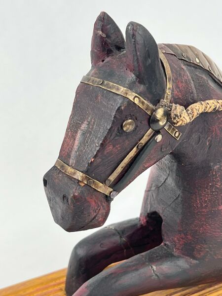 Masa Üstü At Figürü Ölçü 34X10 Cm H 21 Cm