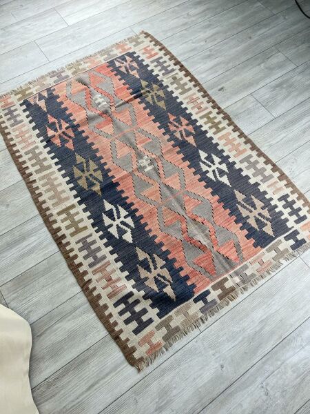El Dokumasi Halı Kilim Yolluk Paspas Ölçü 145X104 Cm