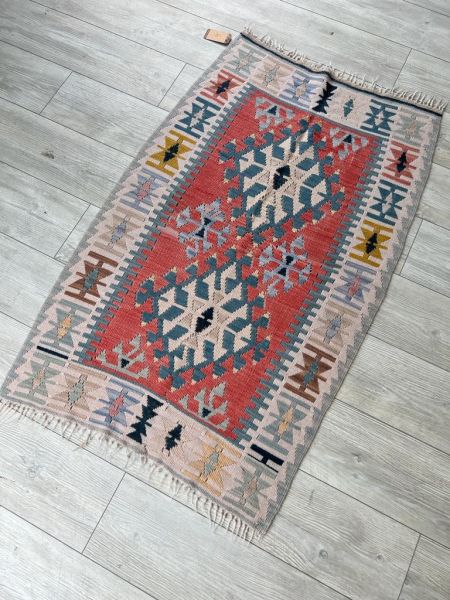 El Dokumasi Halı Kilim Yolluk Paspas Ölçü 130X78 Cm