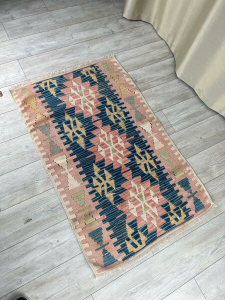 El Dokumasi Halı Kilim Yolluk Paspas Ölçü 132X84 Cm