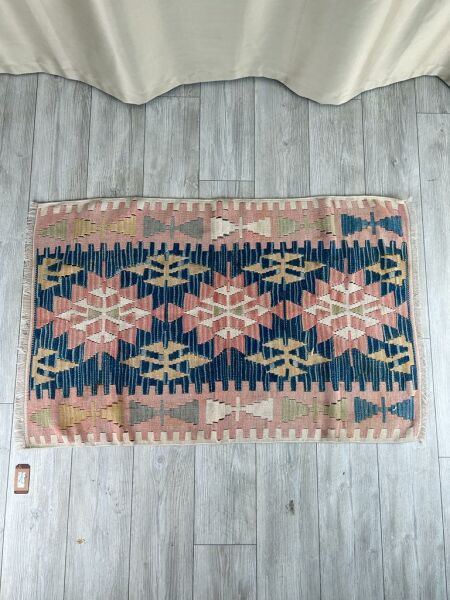 El Dokumasi Halı Kilim Yolluk Paspas Ölçü 132X84 Cm