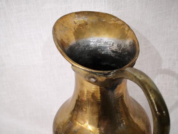 Osmanlı Bakır Sütlük Aoa Ölçü 16X22Cm 37Cm Yüksekliği
