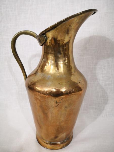 Osmanlı Bakır Sütlük Aoa Ölçü 16X22Cm 37Cm Yüksekliği