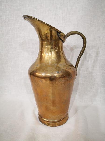 Osmanlı Bakır Sütlük Aoa Ölçü 16X22Cm 37Cm Yüksekliği