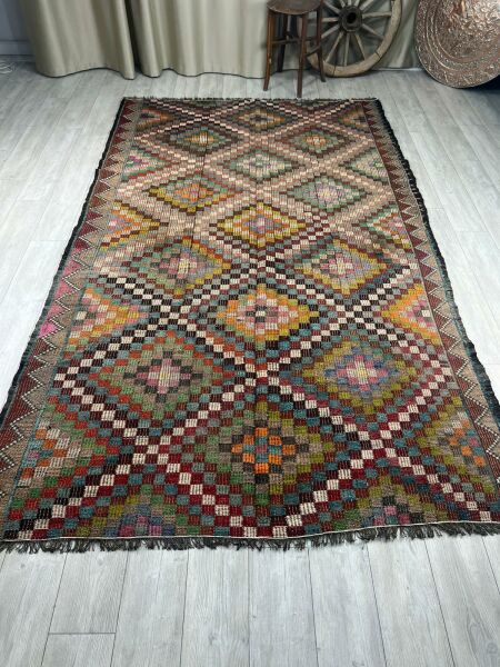 El Dokumasi Halı Kilim Yolluk Paspas Ölçü 343X202 Cm