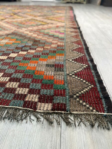 El Dokumasi Halı Kilim Yolluk Paspas Ölçü 343X202 Cm