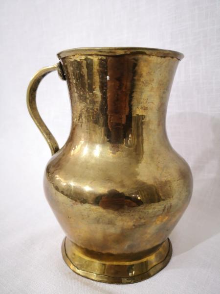 Bakır Üzeri Pirinç Kaplama Maşrafa Aoa Ölçü 13X15 Cm 17Cm Yüksekliği