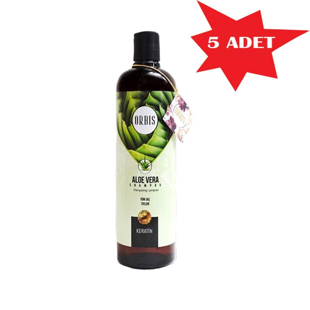 Şampuan 700 Ml Aloe Vera Özlü Orbis 5 Adet