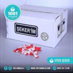 Şeker Stick 3 Gram 1000 Adet Beyaz Şeker