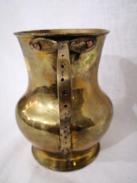 Bakır Üzeri Pirinç Kaplama Maşrafa Aoa Ölçü 13X15Cm 17Cm Yüksekliği