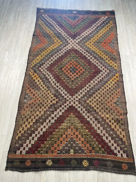 El Dokumasi Halı Kilim Yolluk Paspas Ölçü 335X185 Cm