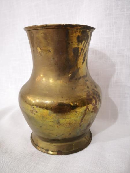 Bakır Üzeri Pirinç Kaplama Maşrafa Aoa Ölçü 13X15Cm 17Cm Yüksekliği