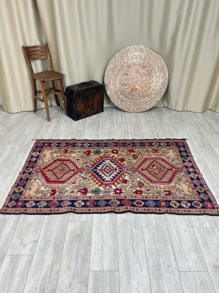 El Dokumasi Halı Kilim Yolluk Paspas Ölçü 194X119 Cm