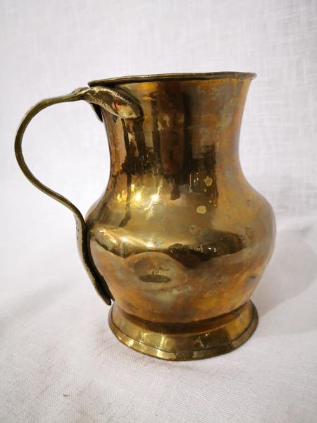 Bakır Üzeri Pirinç Kaplama Maşrafa Aoa Ölçü 13X15Cm 17Cm Yüksekliği