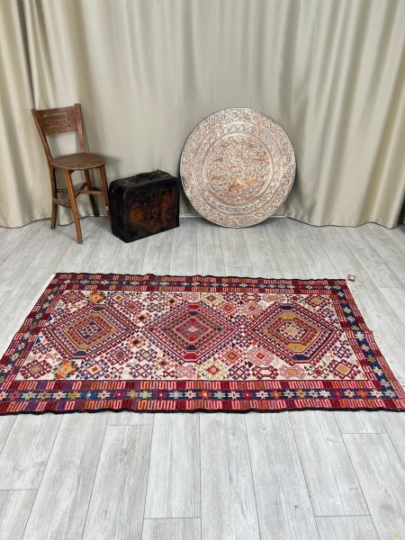 El Dokumasi Halı Kilim Yolluk Paspas Ölçü 202X110 Cm
