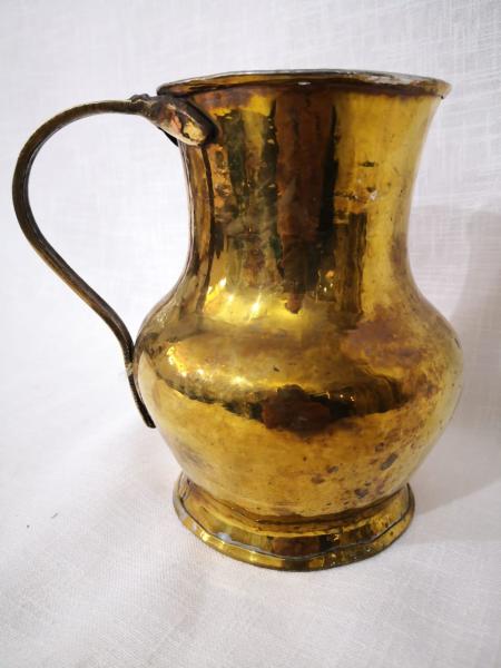 Bakır Üzeri Pirinç Kaplama Maşrafa Aoa Ölçü 13X15Cm 17Cm Yüksekliği