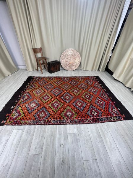 El Dokumasi Halı Kilim Yolluk Paspas Ölçü 293X200 Cm