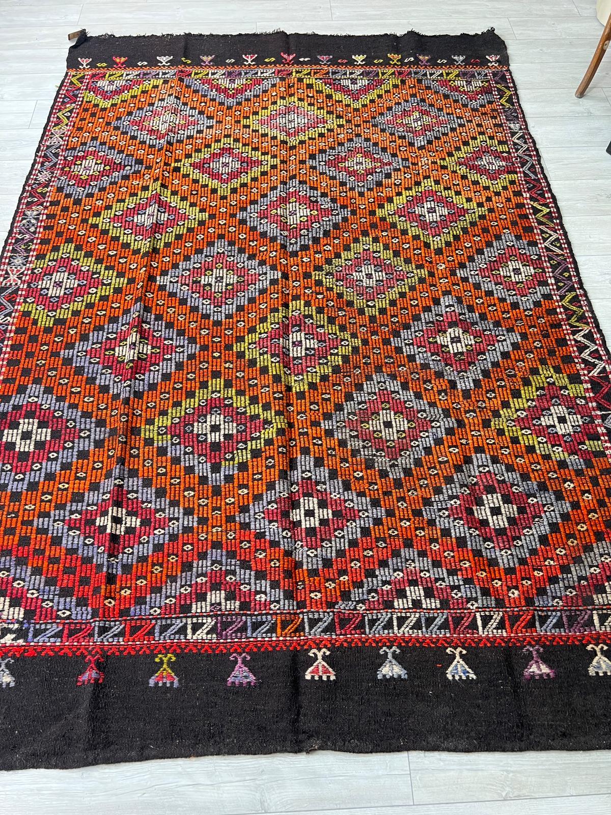 El Dokumasi Halı Kilim Yolluk Paspas Ölçü 293X200 Cm