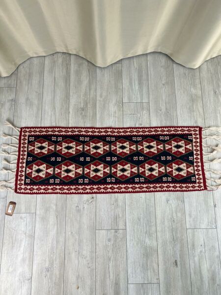 El Dokumasi Halı Kilim Yolluk Paspas Ölçü 129X47 Cm