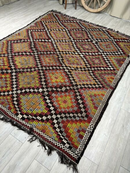 El Dokumasi Halı Kilim Yolluk Paspas Ölçü 285X228 Cm